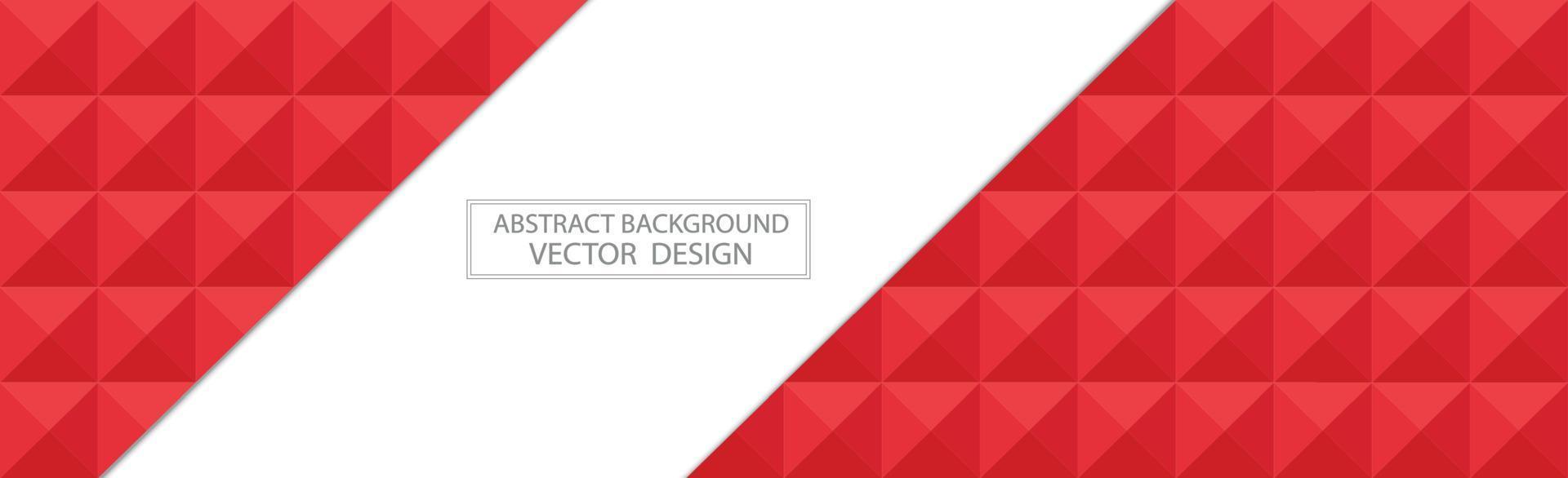 Panoramic red web background template of many identical squares - Vector