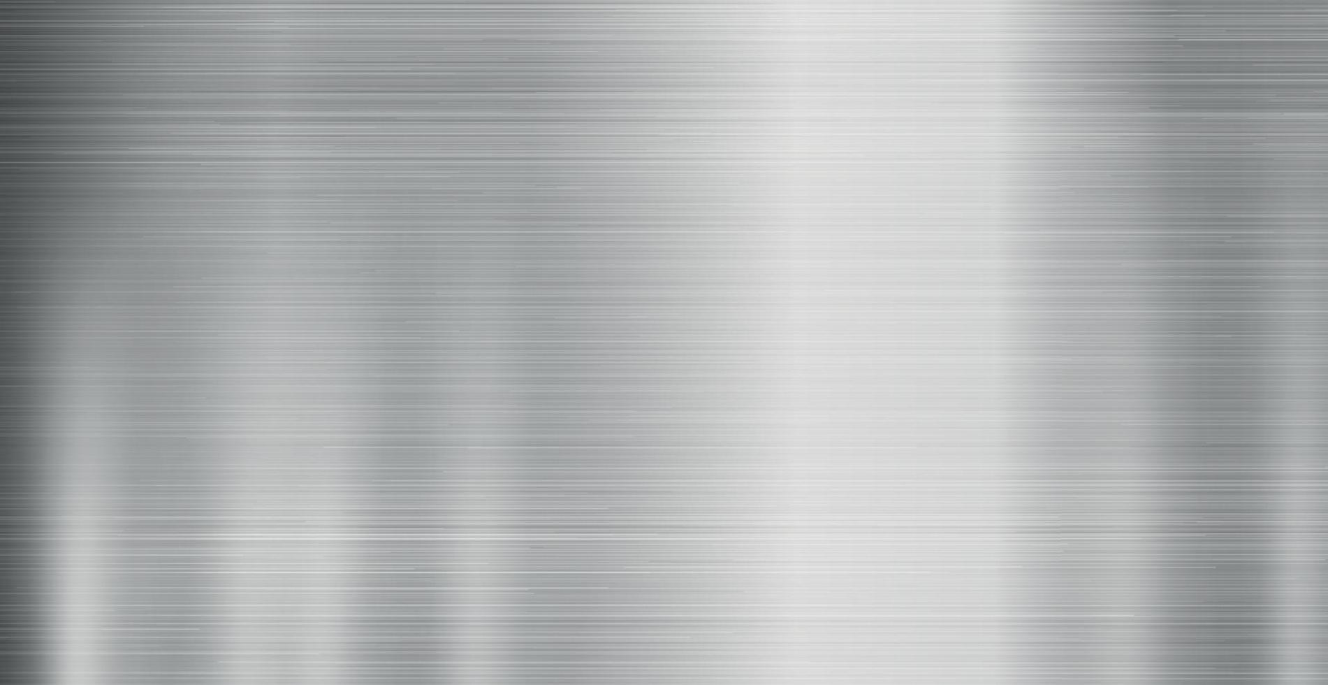 Panoramic steel background metal texture with highlights - Vector