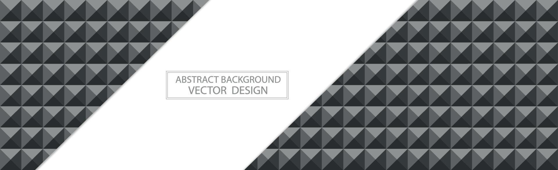 Panoramic black web background template of many identical squares - Vector