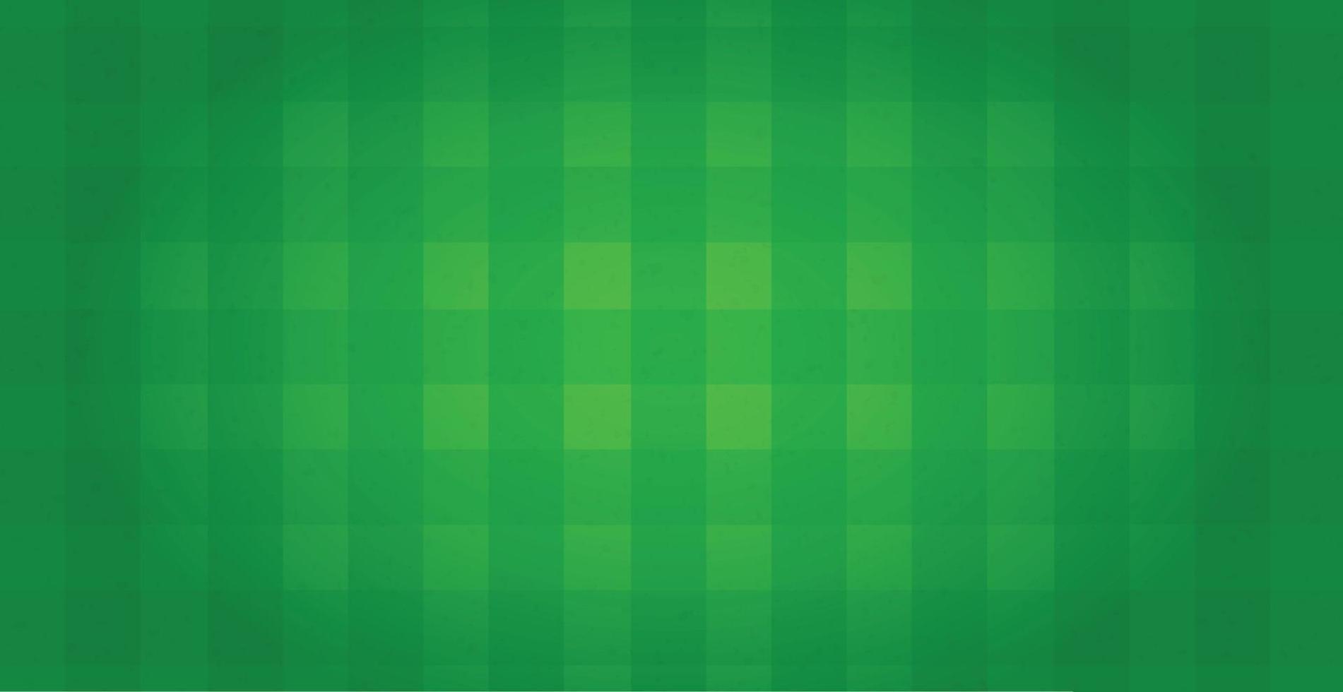 Realistic green football field with checkered markings - Vector