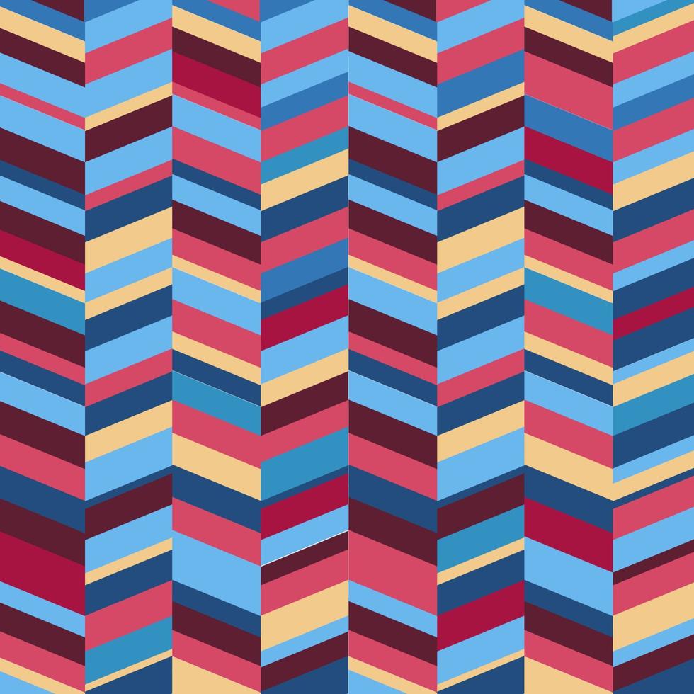 Seamless herringbone pattern colorful palette vector background