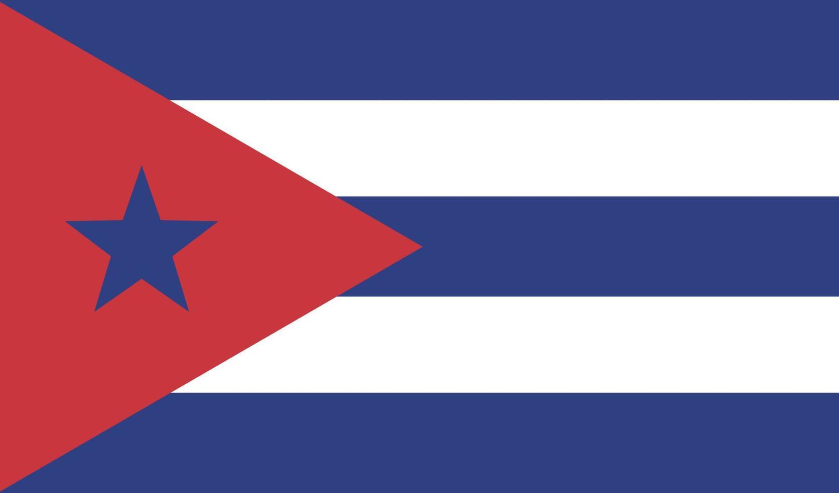 Flag of Cuban. Vector illustration