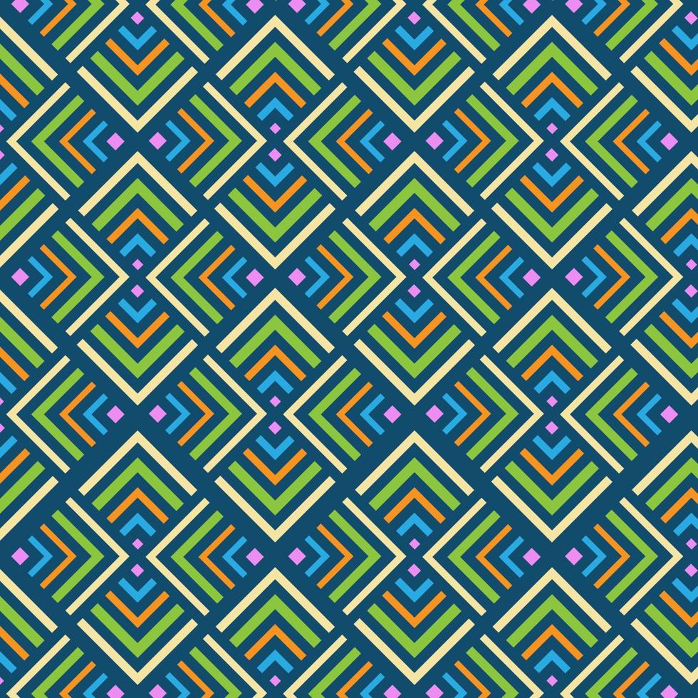 Seamless geometric diamond shape colorful pattern vector background