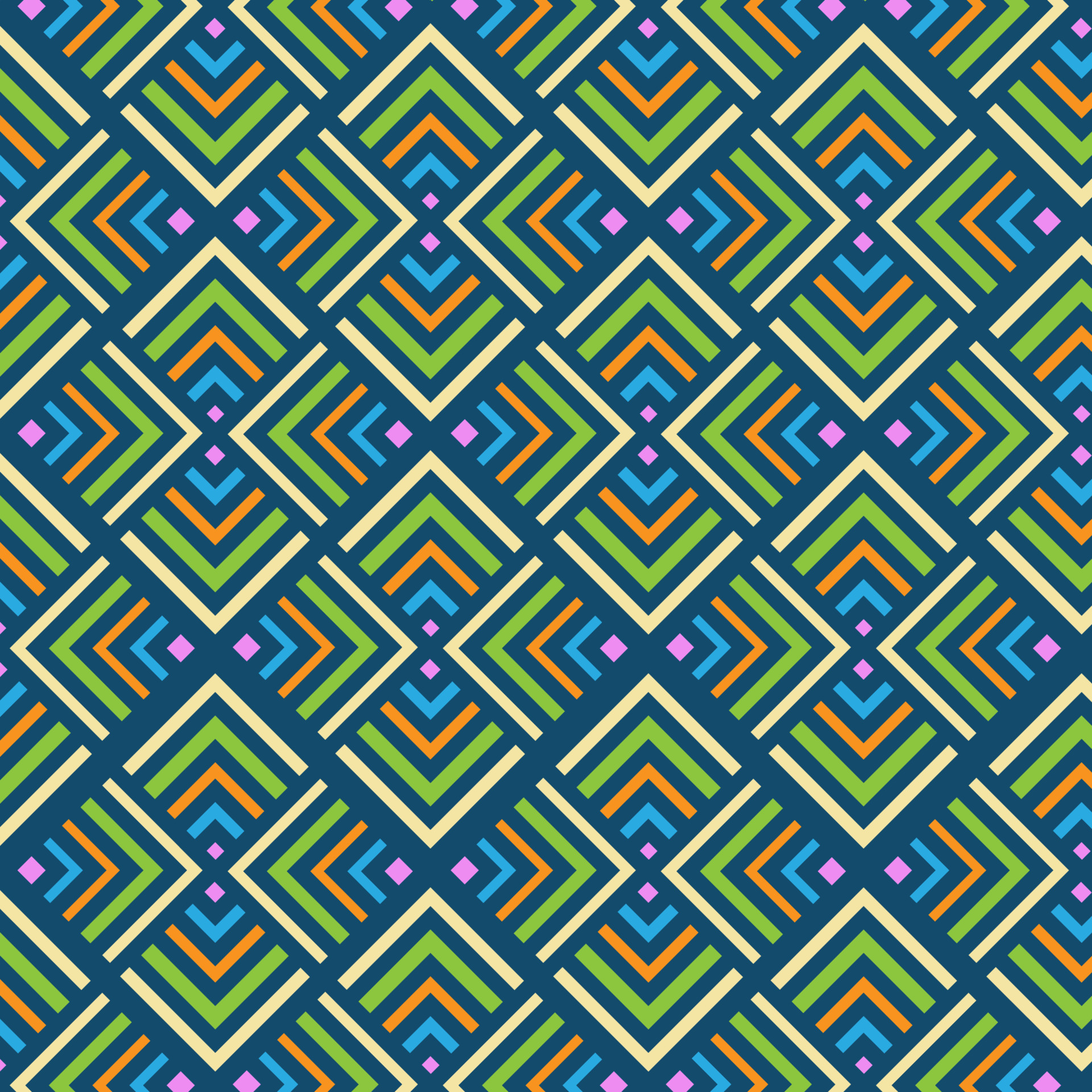 Seamless geometric diamond shape colorful pattern vector background
