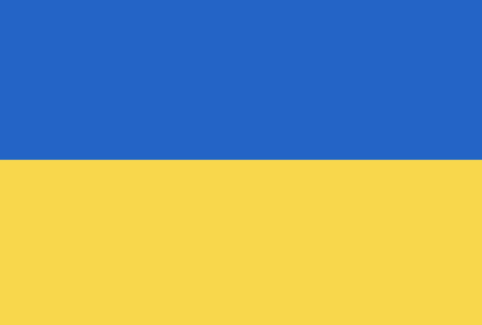 Ukraine flag vector icon in official color and proportion correctly ...