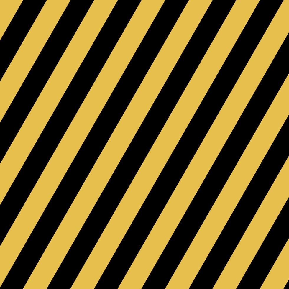 Diagonal lines seamless pattern black and yellow color. Pattern design for street background, warning sign, label etc. vector
