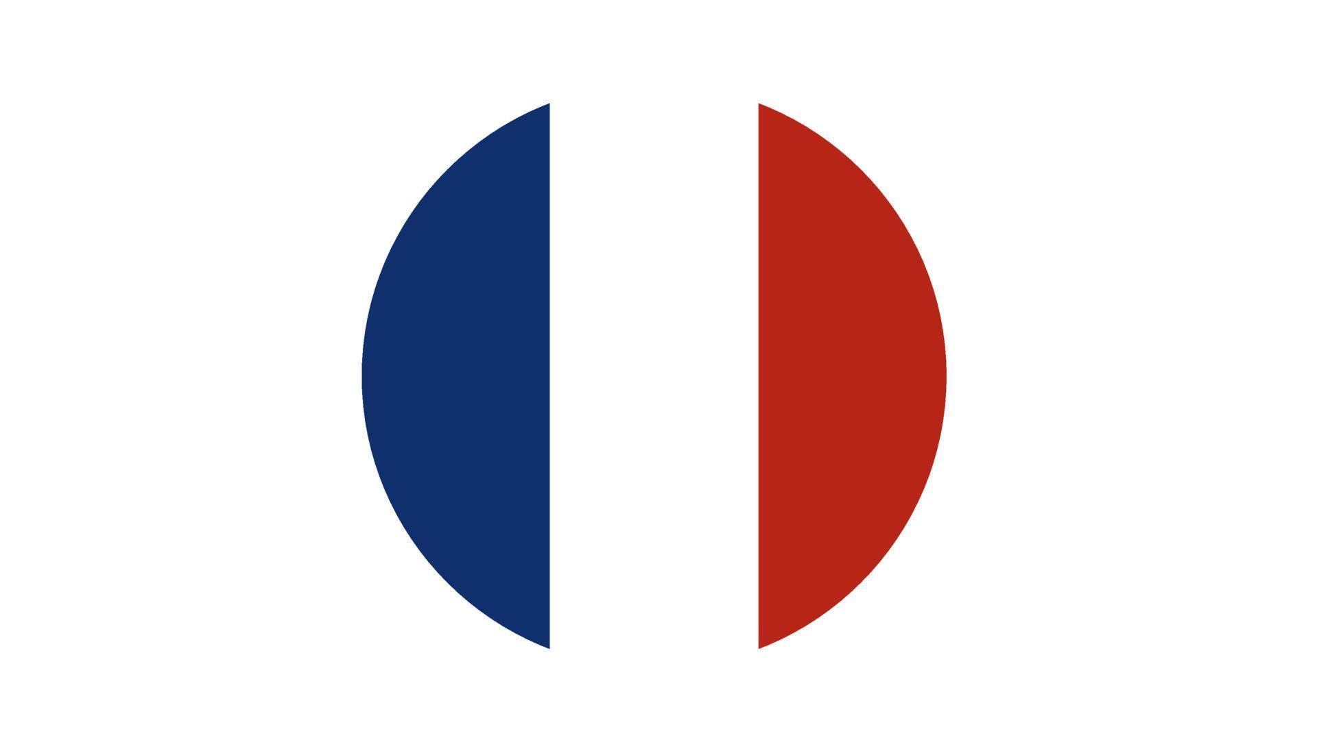 France flag circle, vector image and icon 7686727 Vector Art at Vecteezy