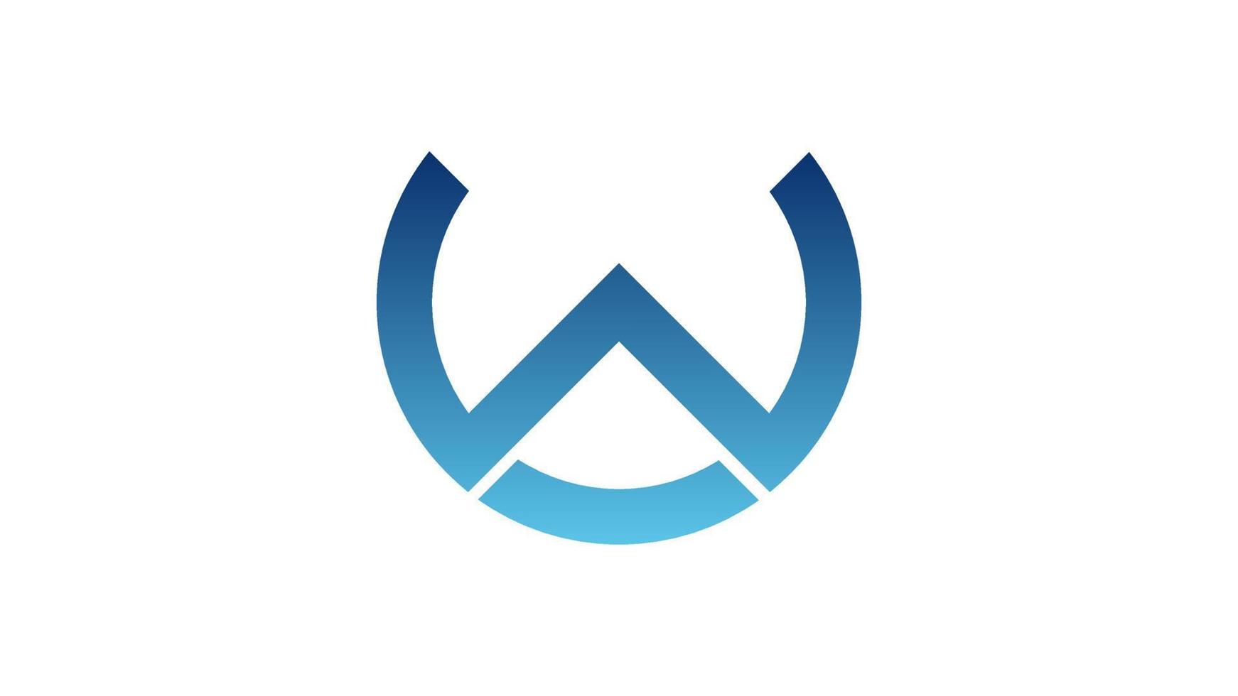 Letter W logo design vector template element