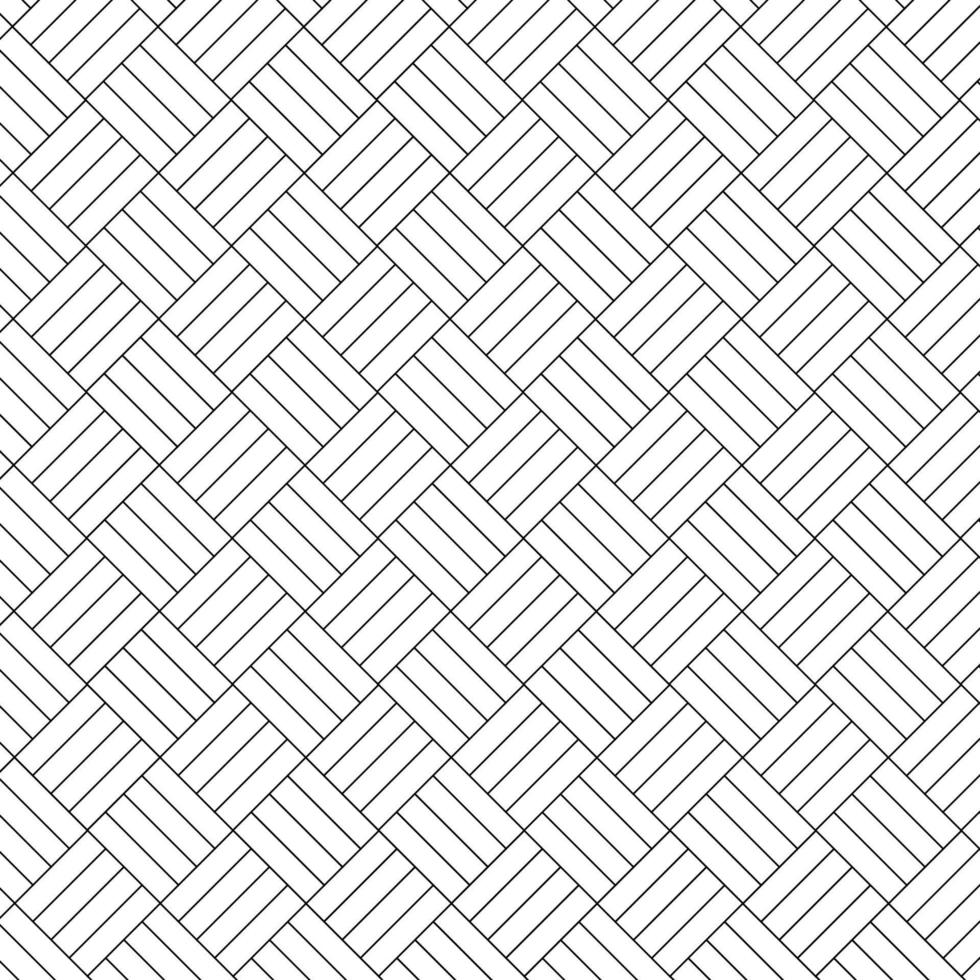 Seamless parquet black and white textile ornament vector background