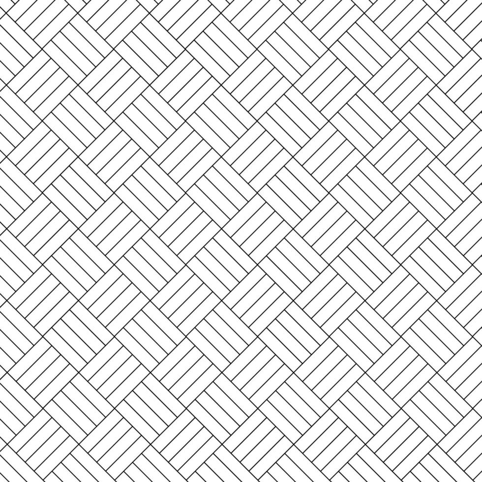 Seamless parquet black and white textile ornament vector background