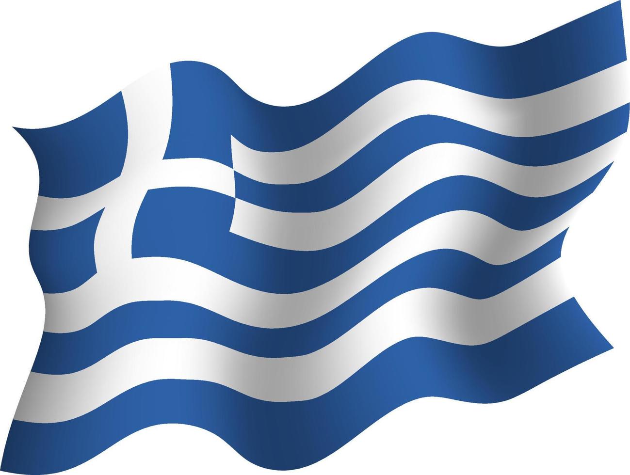 bandera de grecia ola ilustración vectorial vector