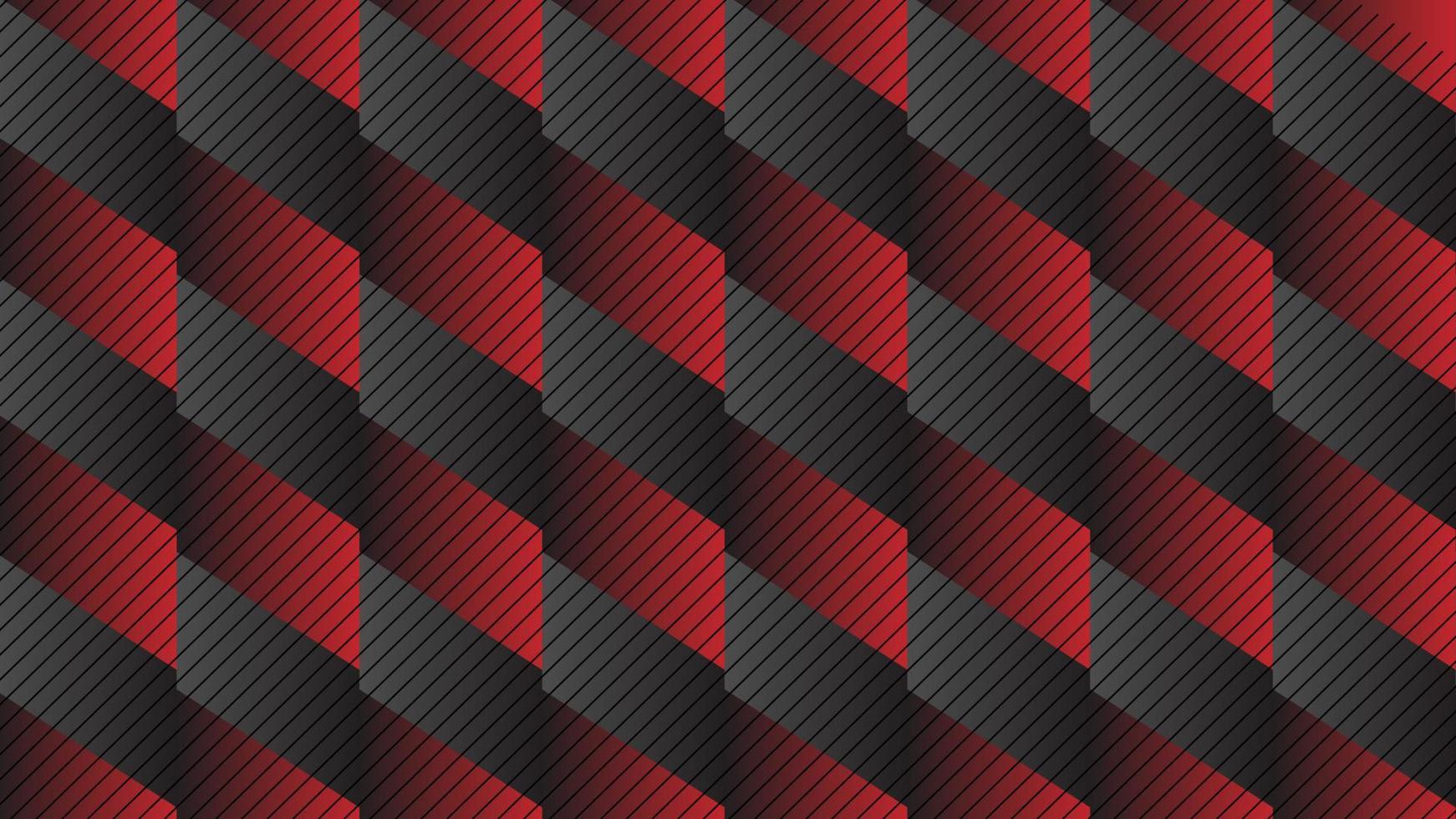 Modern abstract geometric diagonal red and black pattern vector background