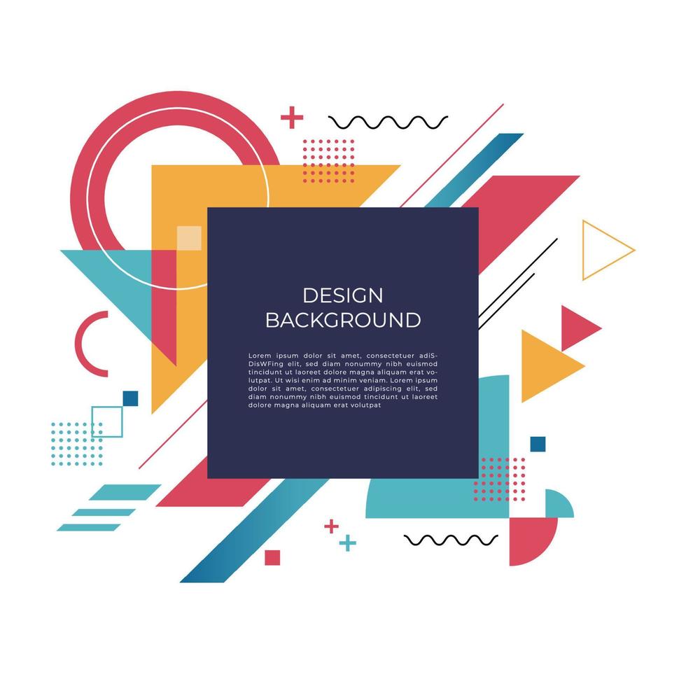 Modern abstract geometric vector background