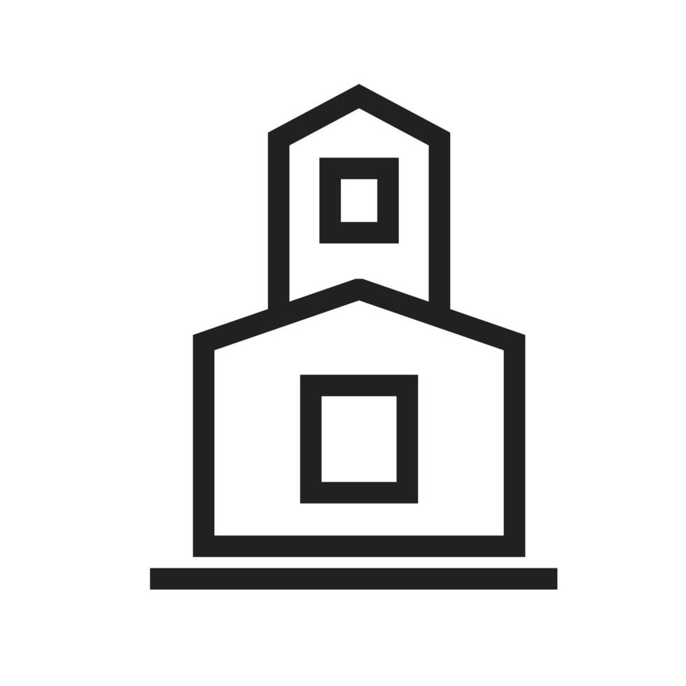 Temple Line Icon vector