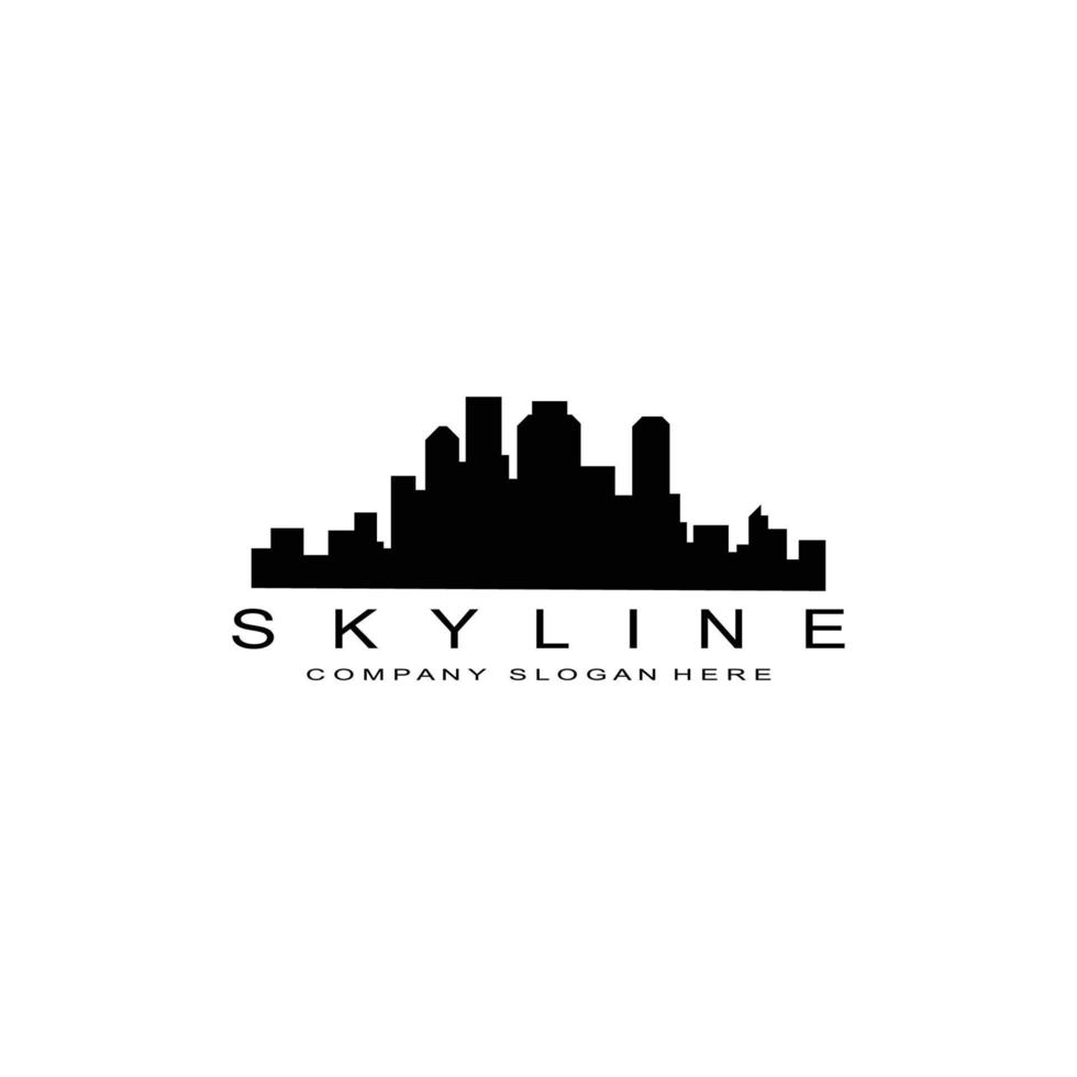 City Skyline,Skyscraper for Urban Real Estate Building Logo Design Vector