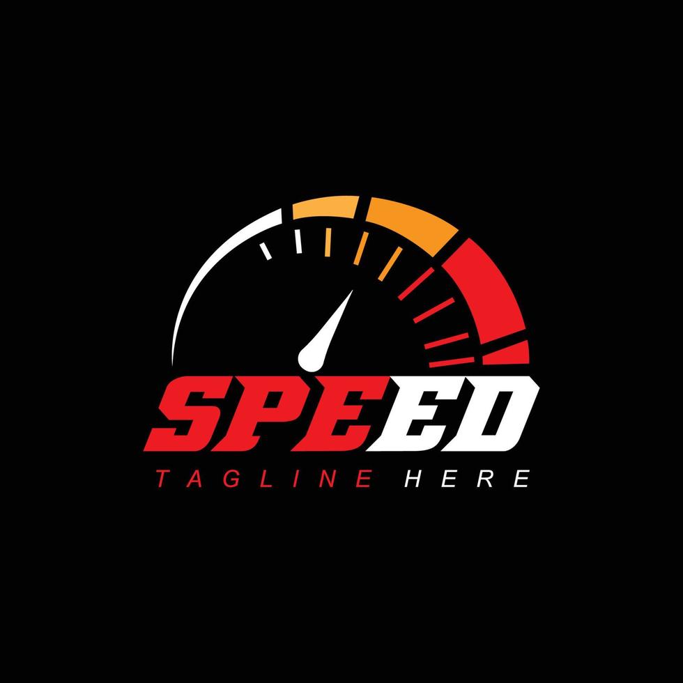 speedometer logo icon vector, vehicle speed design, design illustration vector