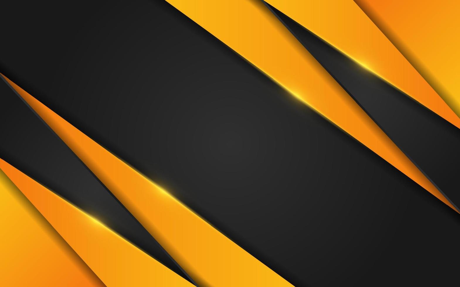 Abstract orange background. Geometric element design with lines glowing vector