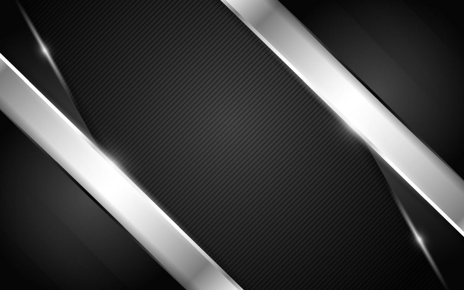 Modern dark background combination with metallic line glowing vector