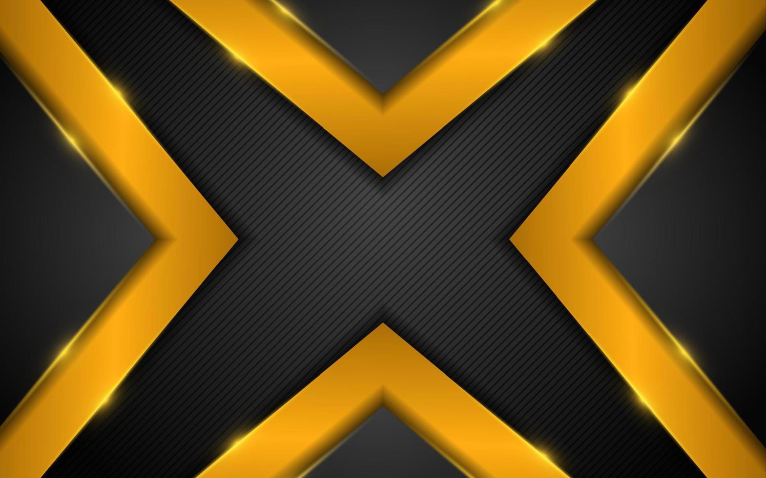 Luxury dark background combination with gold line glowing vector