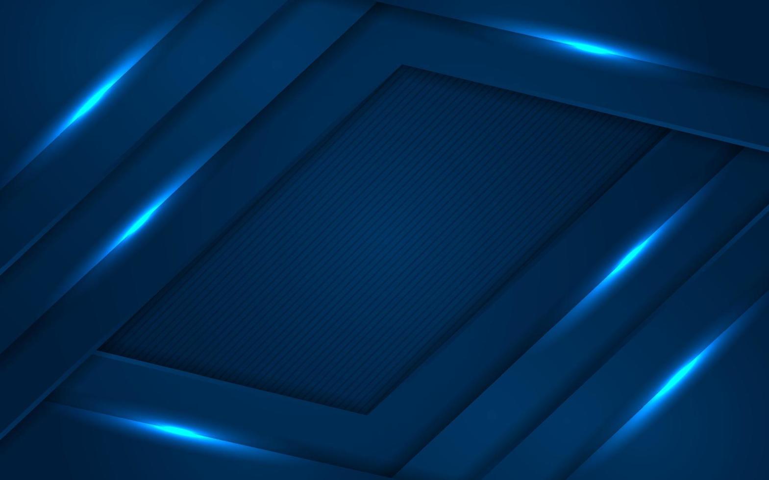 Modern blue background with blue line glowing vector