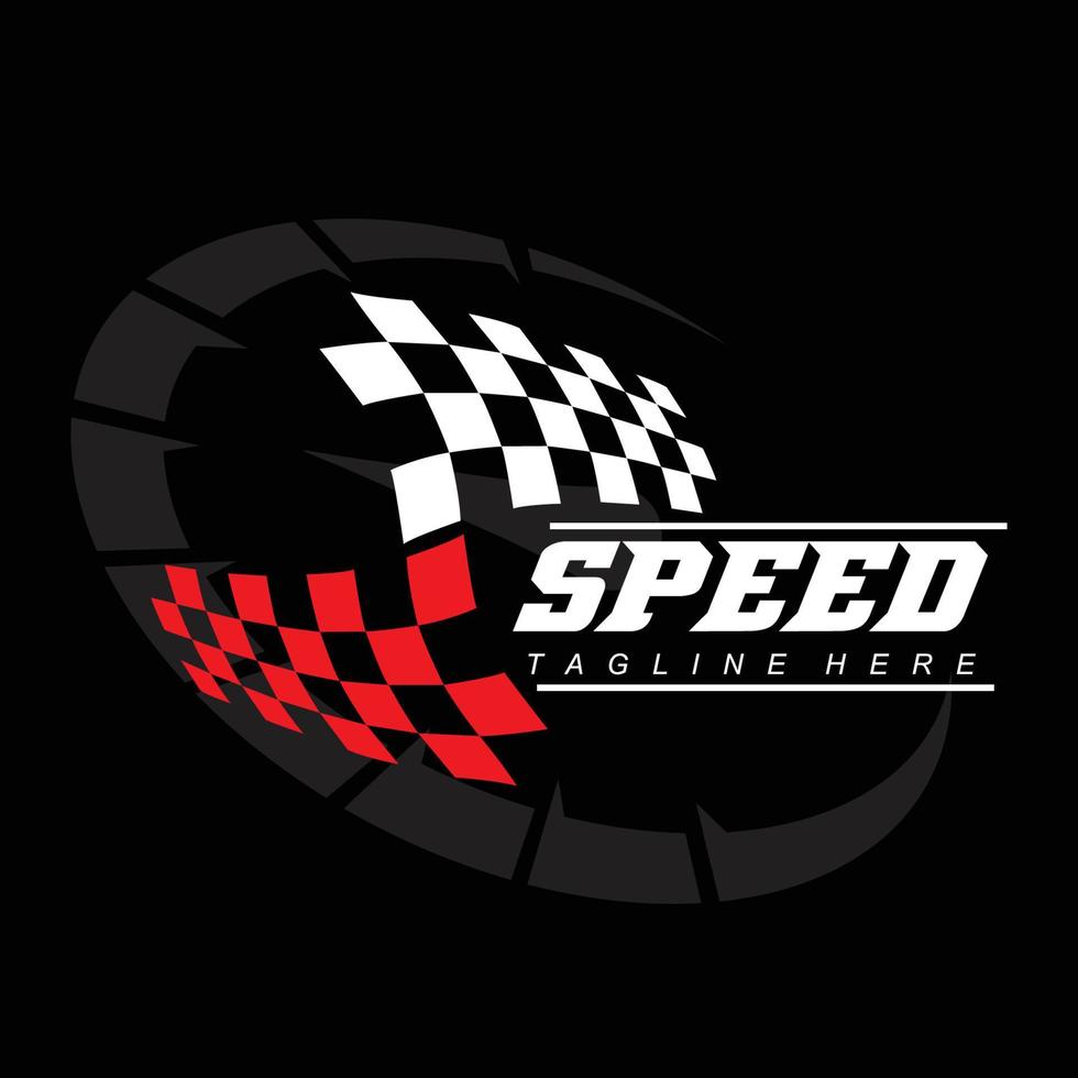vector de icono de logotipo de velocímetro, diseño de velocidad del vehículo, ilustración de diseño