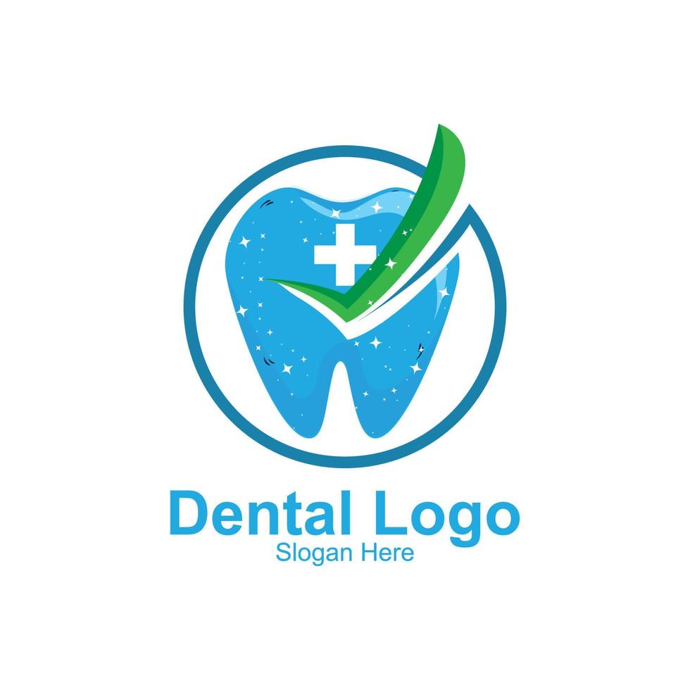 Dental Health Logo Vector, Keeping And Caring For Teeth, Design For Screen Printing, Company,Stickers,Background vector