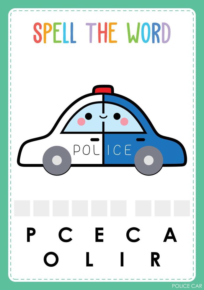Spelling worksheet find the missing letter game for kids the word vector
