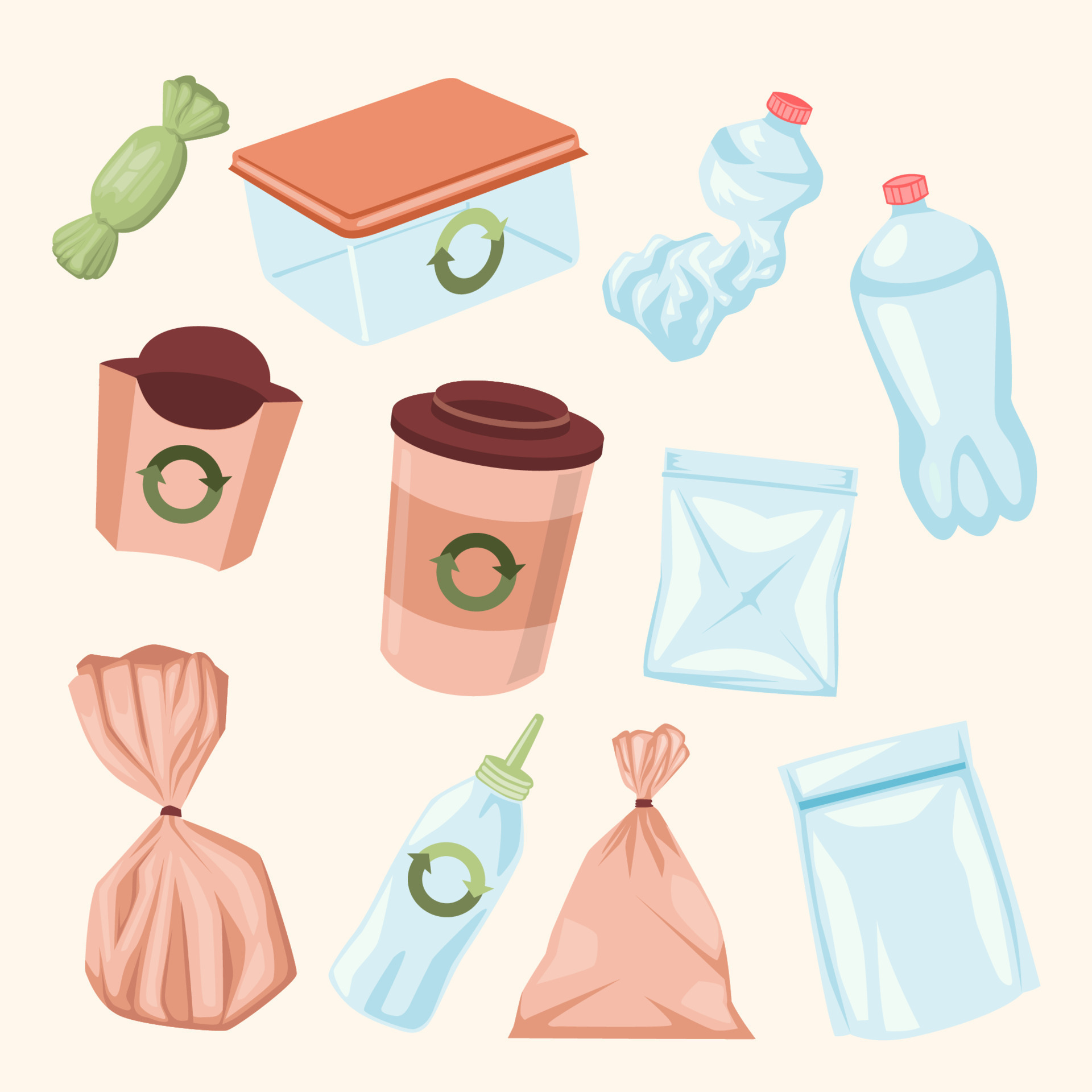 plastic recycling clipart images