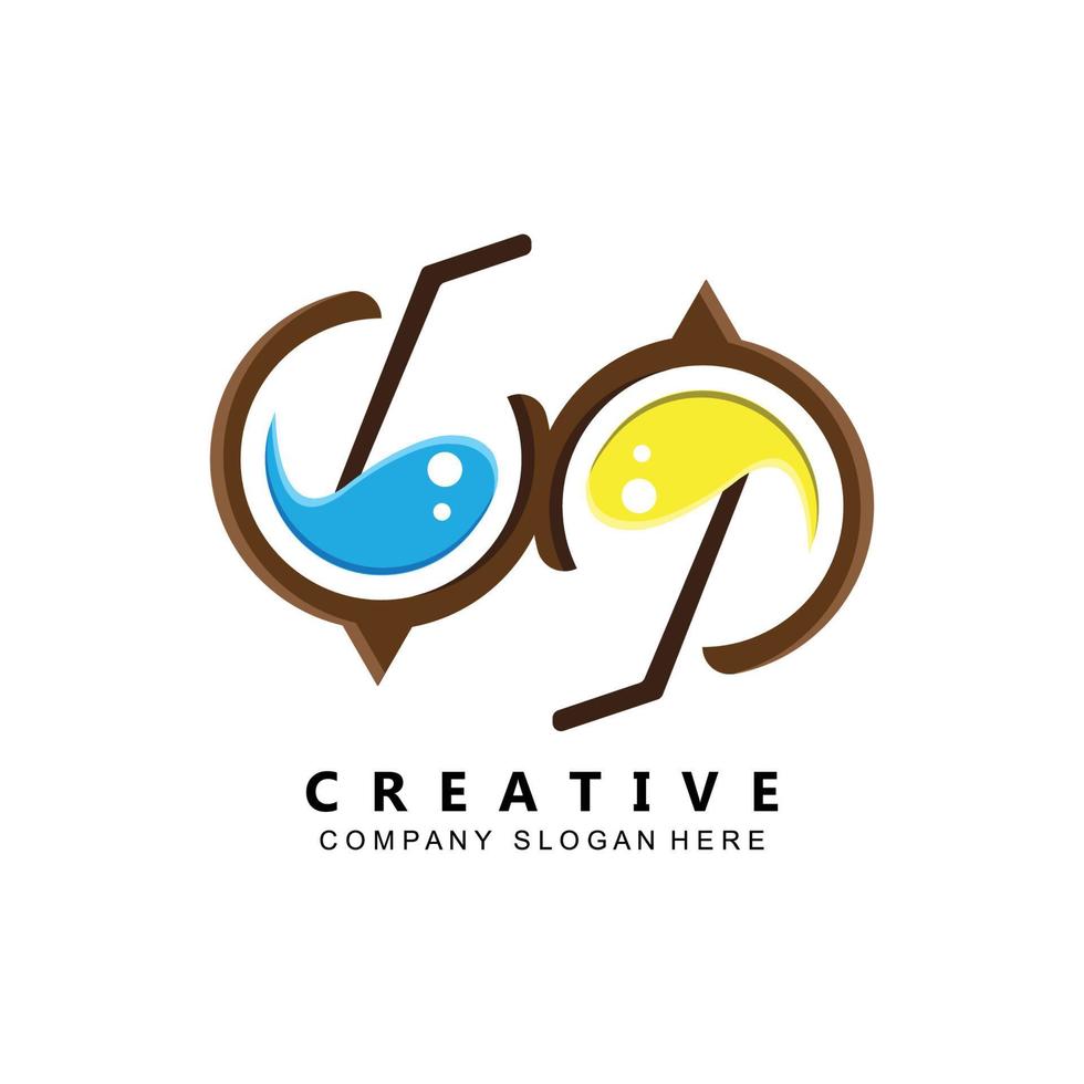 sparkling wine glass logo icon vector, cafe inspiration template, illustration vector