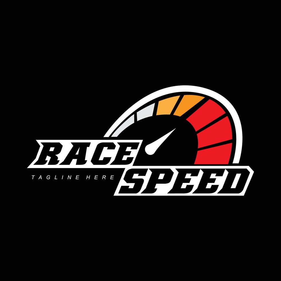 speedometer logo icon vector, vehicle speed design, design illustration vector