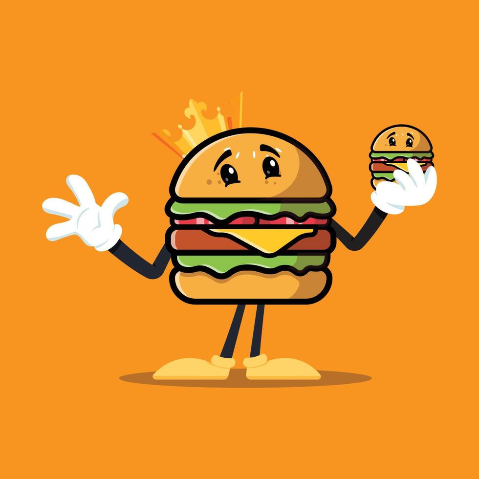 diseño de fondo vectorial del logotipo de la comida de hamburguesas, hecho de pan, verduras y carne. adecuado para empresas, serigrafía, pegatinas, pancartas, desolladores vector