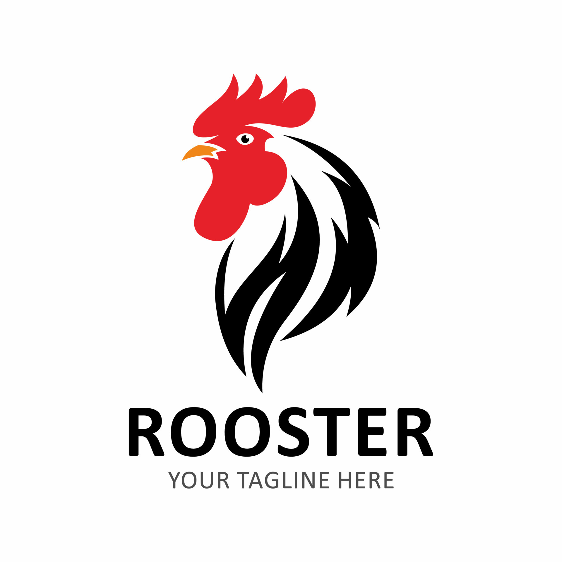 rooster vector logo 7688736 Vector Art at Vecteezy