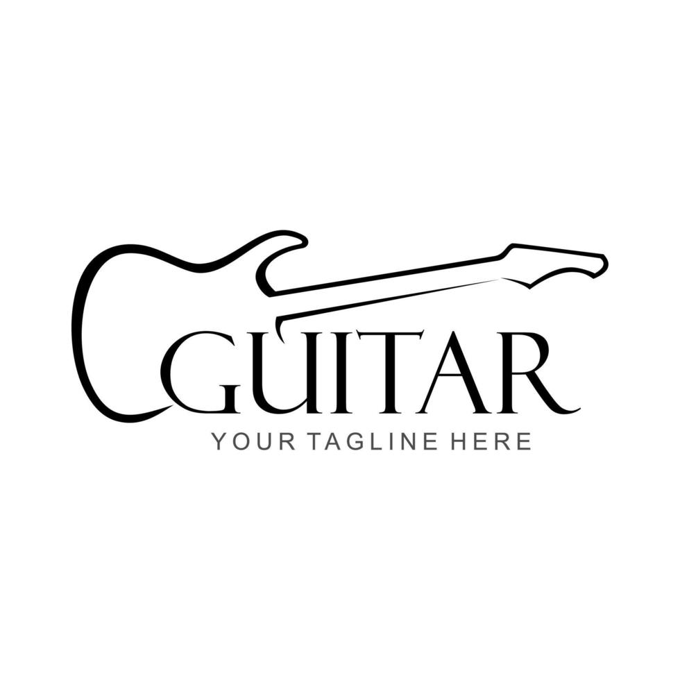 guitar vector logo