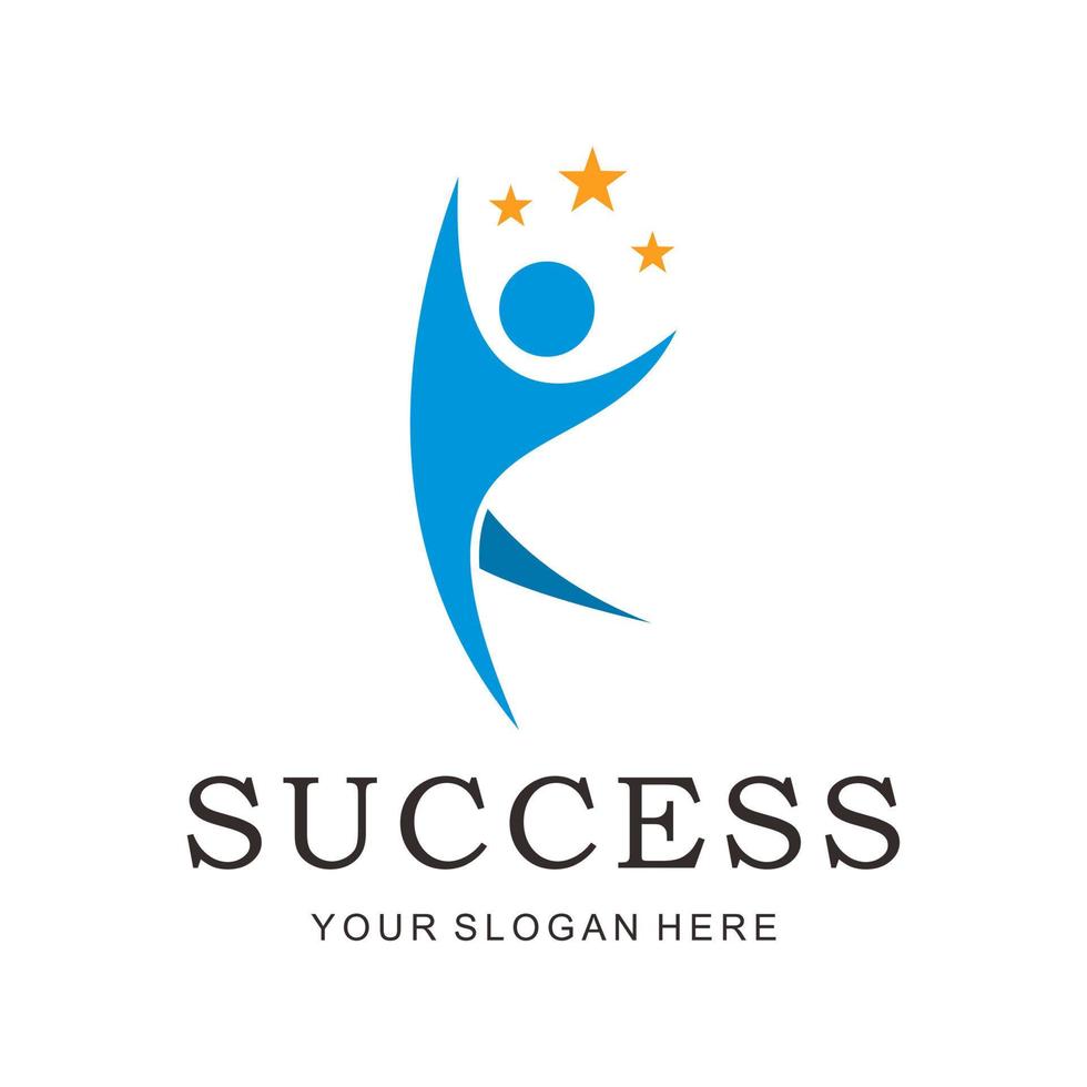 succes stars logo vector