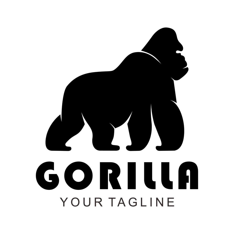 logotipo de vector de gorila