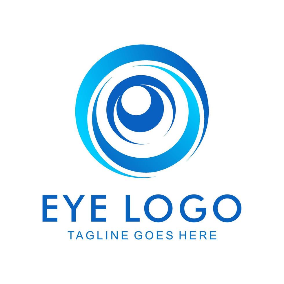 abstract eye logo vector