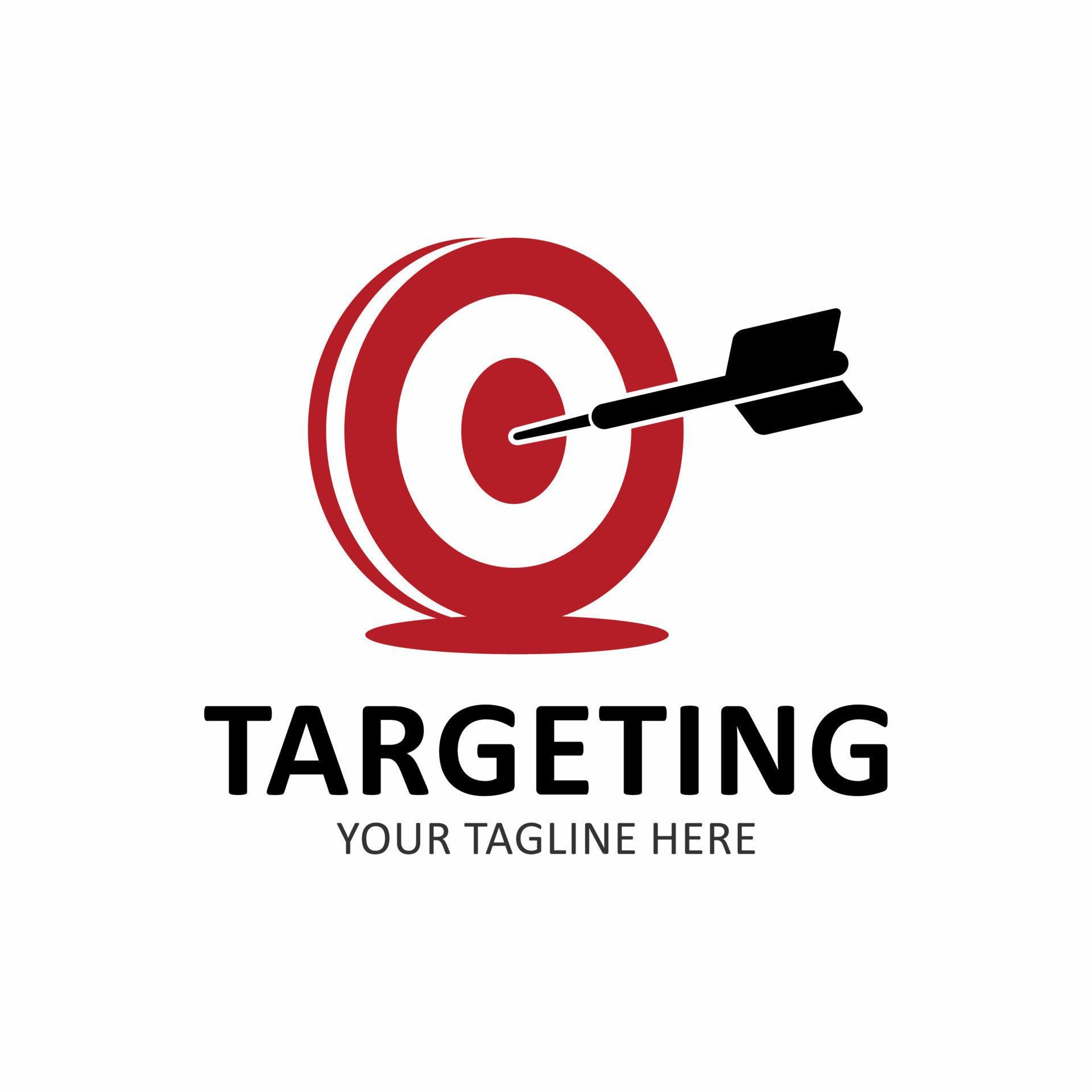 target and arrow vector logo 7688894 Vector Art at Vecteezy