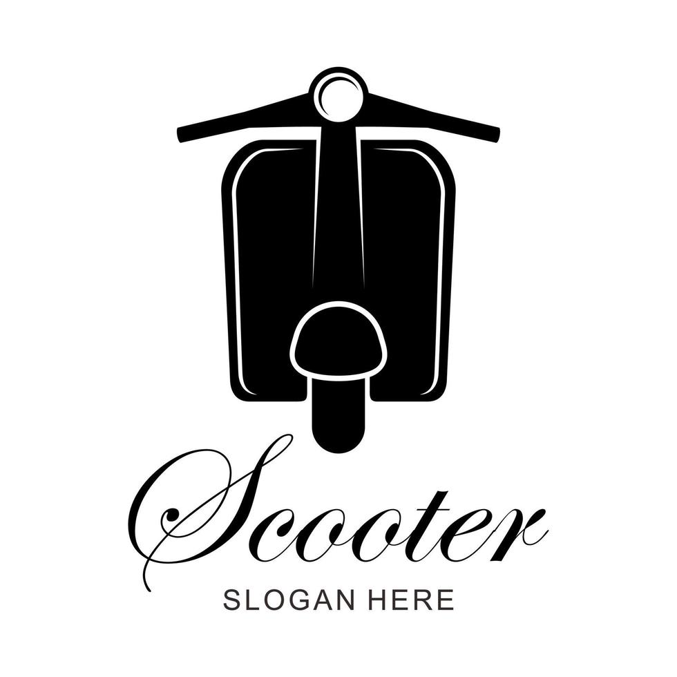 logotipo de vector de scooter