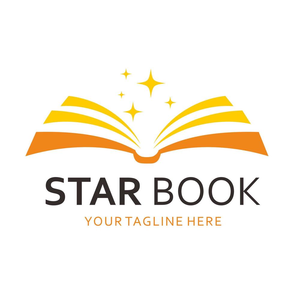 logotipo de vector de librería