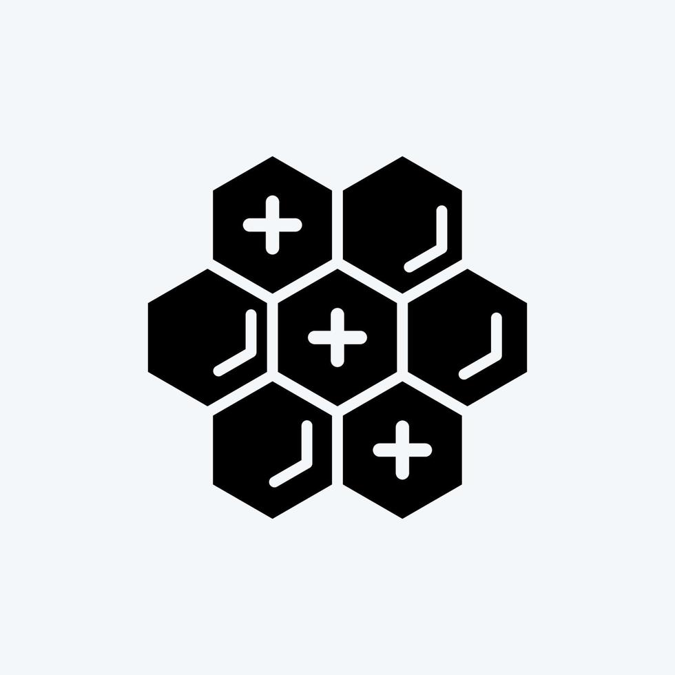 Icon Propolis. suitable for Bee Farm. Glyph Style. simple design editable. design template vector. simple illustration vector