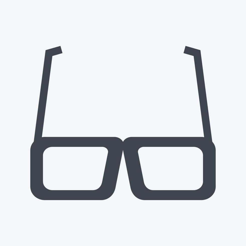 Icon Glasses. suitable for party symbol vector