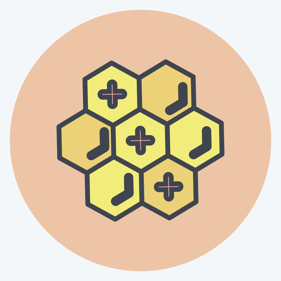 icono de propóleo. apto para granja de abejas. estilo compañero de color. diseño simple editable. vector de plantilla de diseño. ilustración sencilla