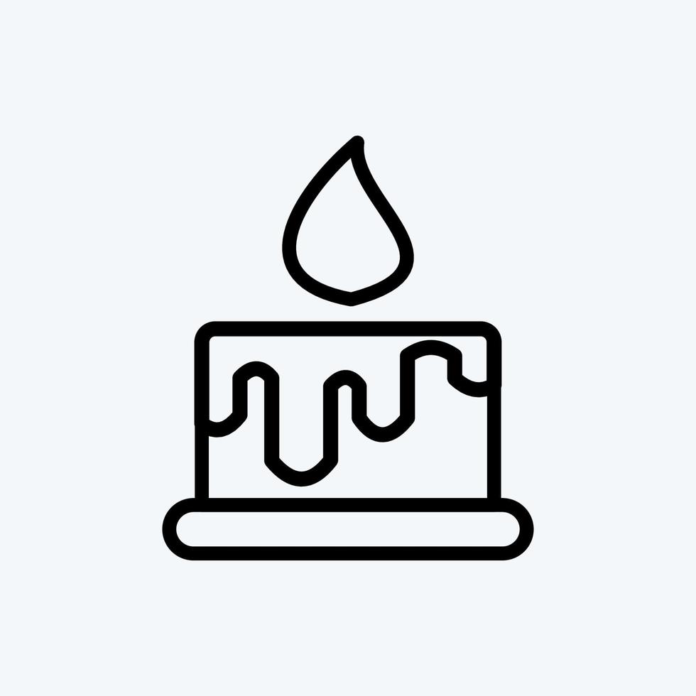 Icon Beeswax. suitable for Bee Farm. Line Style. simple design editable. design template vector. simple illustration vector