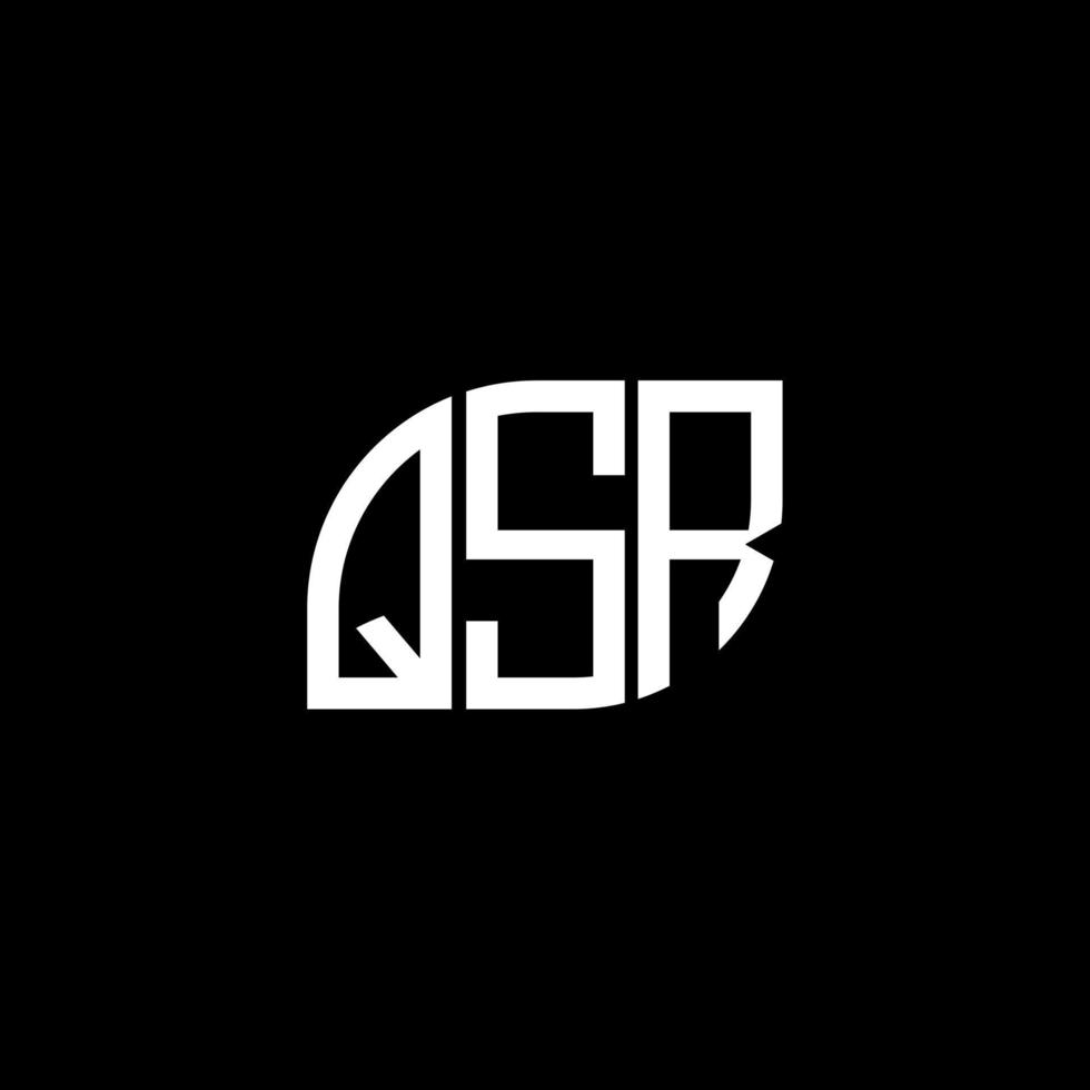 QSR creative initials letter logo concept. QSR letter design. vector