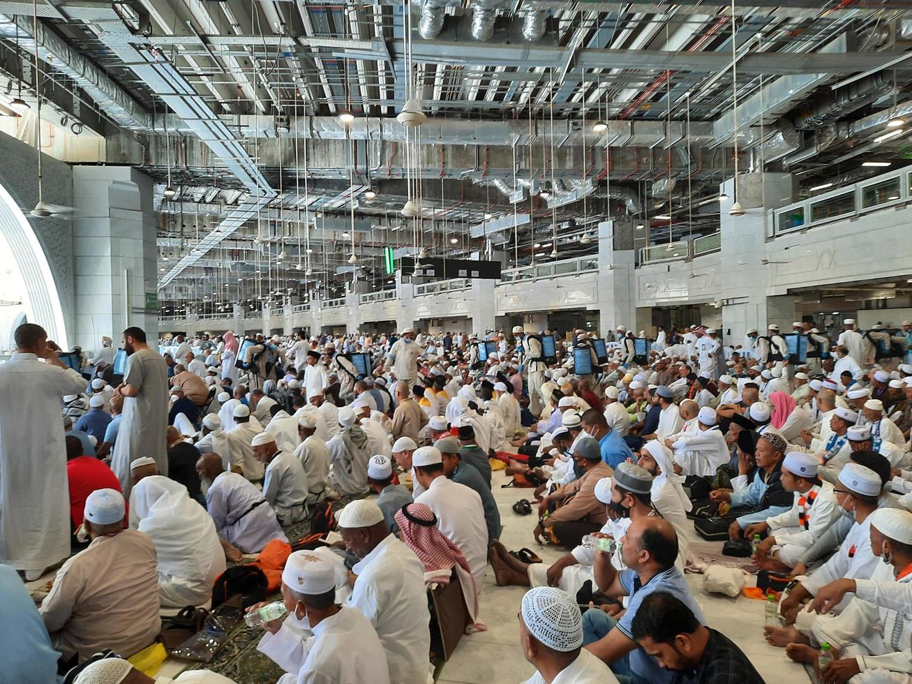 Mecca, Saudi Arabia, May 2022-People at Masjid Al Haram photo