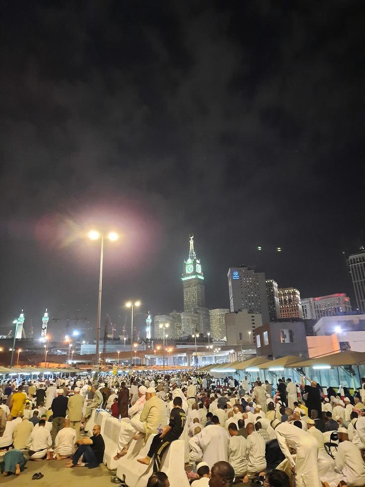 Mecca, Saudi Arabia, April 2022-People at Masjid Al Haram photo