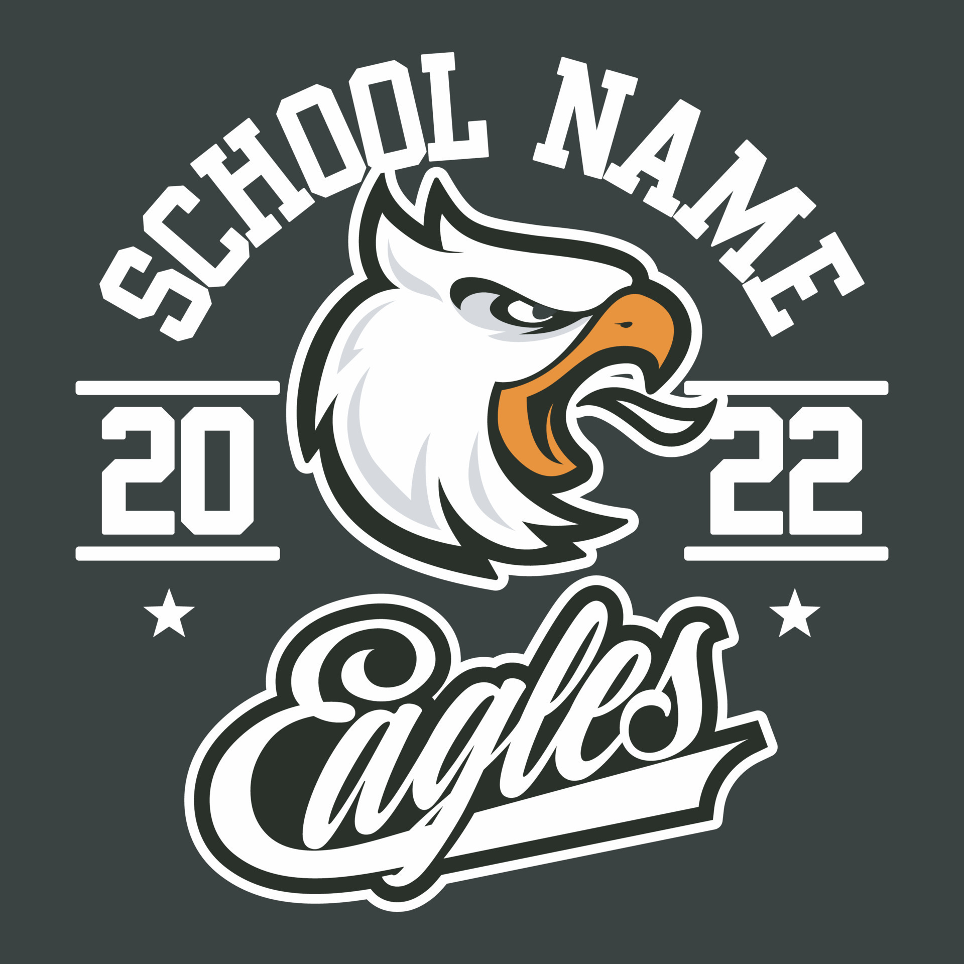 Eagle Mascot  Eagle mascot, Shirt logo design, Eagle sports