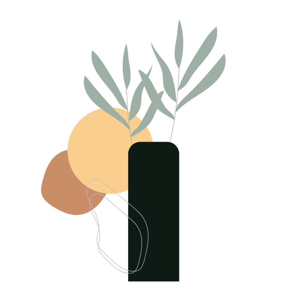 Aesthetic flower vase 7691128 Vector Art at Vecteezy