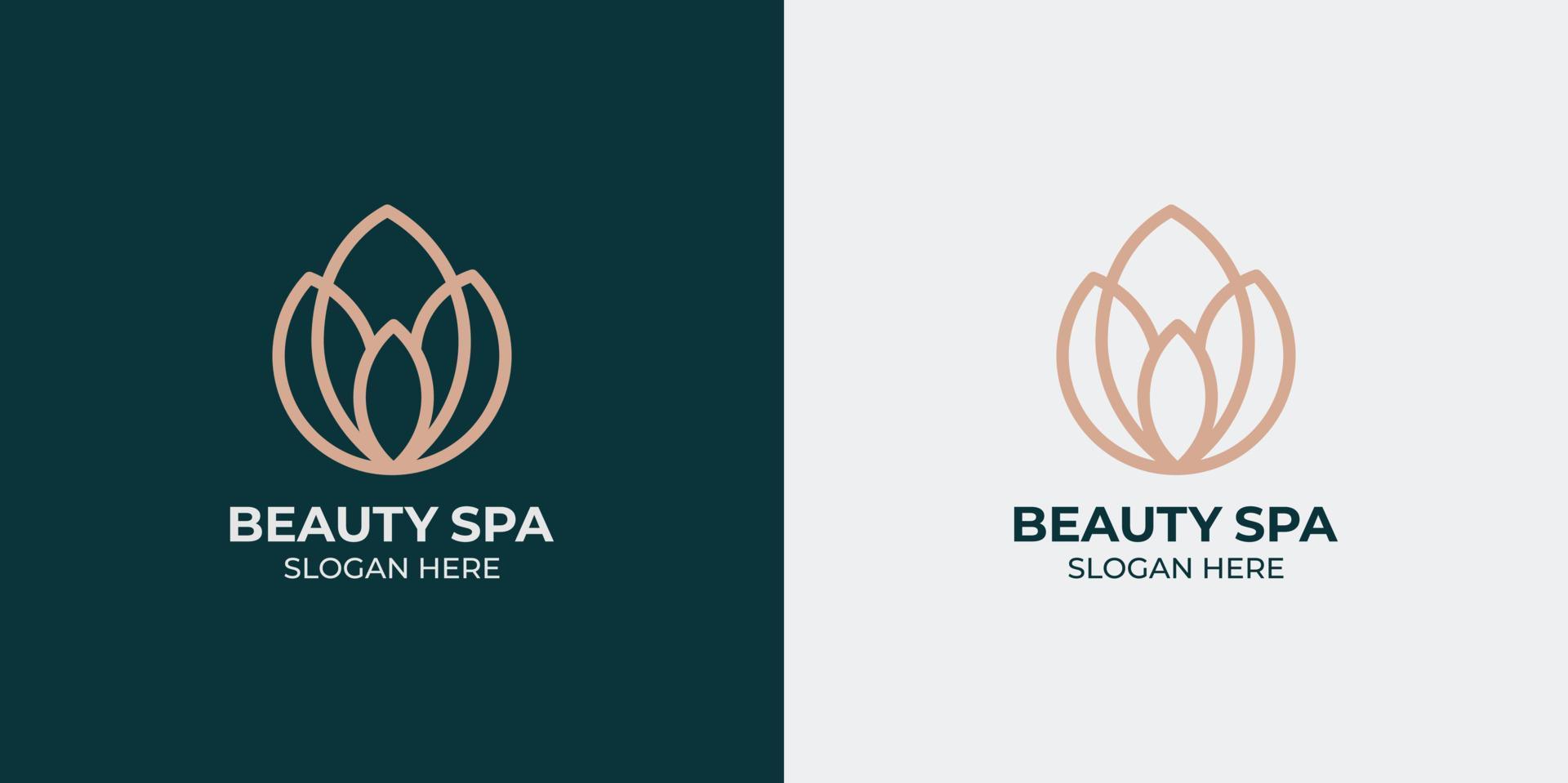 minimalist and abstract beauty logo set vector