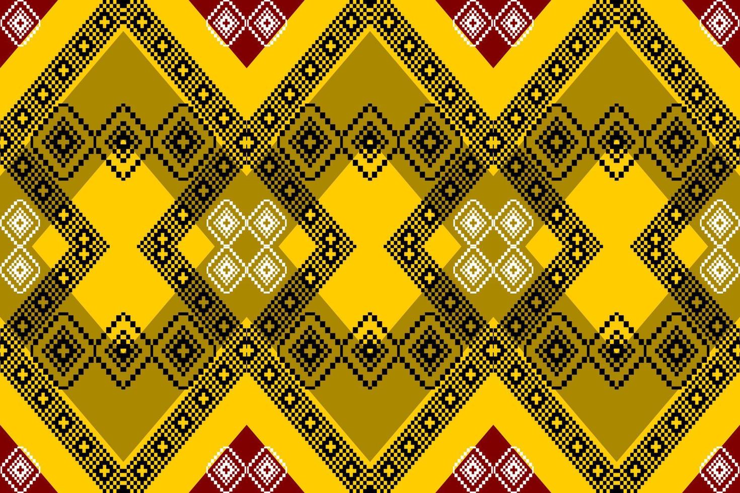 geometric ethnic oriental pattern traditional design for fabric, carpet, wallpaper, clothing, wrapping, fabric vector